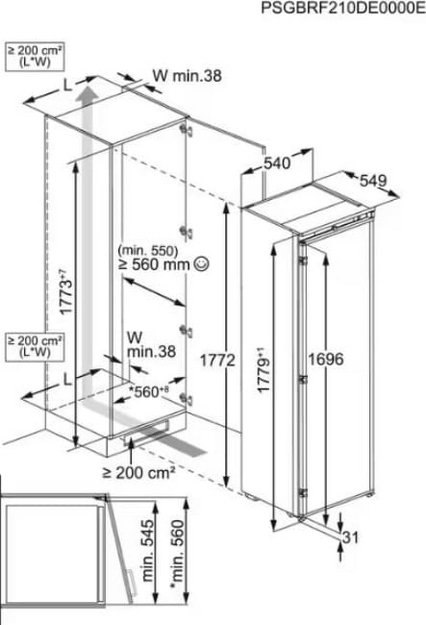 Встраиваемый холодильник Electrolux ERD6DE18S4 в Тюмени (фото 9) Встраиваемый холодильник Electrolux ERD6DE18S4 в Тюмени (preview 9)