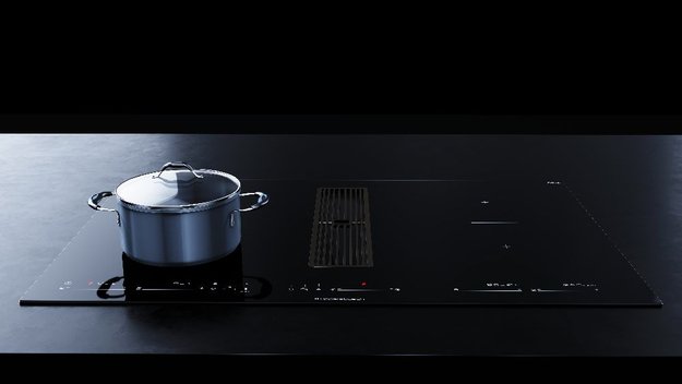 Варочная панель с вытяжкой Kuppersbusch KMI 8590.0 SR Silver Chrome в Тюмени (preview 6)