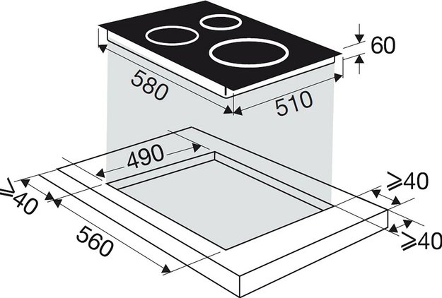 Индукционная варочная панель Brandt BPI3641PB в Тюмени (preview 5)