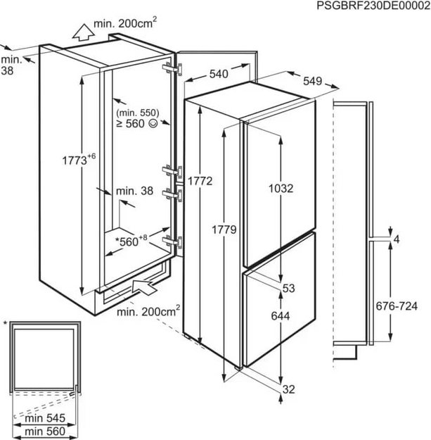 Встраиваемый холодильник Electrolux RNT2LF18S в Тюмени (фото 6) Встраиваемый холодильник Electrolux RNT2LF18S в Тюмени (preview 6)