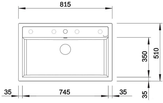 Мойка BLANCO DALAGO 8 Silgranit черный, клапан-автомат в Тюмени (preview 3)