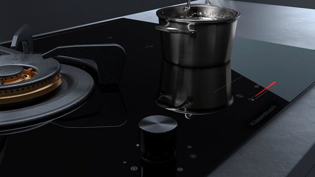 Газовая варочная панель с индукцией Kuppersbusch KIG 6850.0 SR-E5 Black Velvet в Тюмени (preview 14)