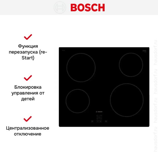 Электрическая варочная панель BOSCH PKE611BA1R в Тюмени (preview 10)