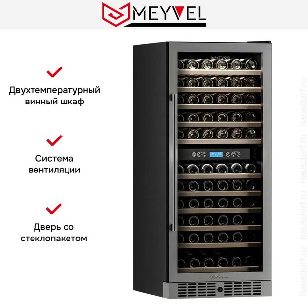 Винный шкаф Meyvel MV116-KST2 в Тюмени (preview 7)
