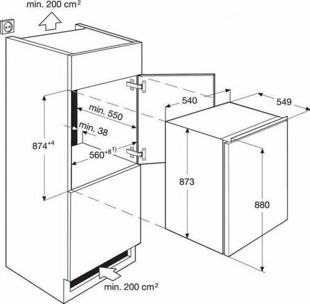 Встраиваемый холодильник Electrolux LRB2AE88S в Тюмени (preview 4)