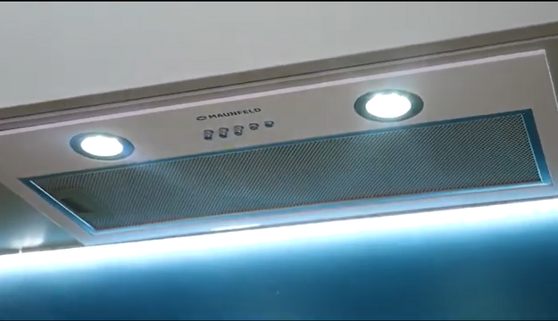 Встраиваемая кухонная вытяжка MAUNFELD Fantasy Light 60 белый в Тюмени (video 3)
