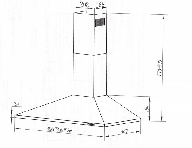 Кухонная вытяжка MAUNFELD Cork 60 белый в Тюмени (preview 15)