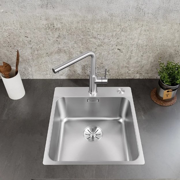 Мойка BLANCO SOLIS 400-IF/A нержавеющая сталь, клапан-автомат в Тюмени (preview 2)