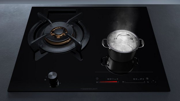 Газовая варочная панель с индукцией Kuppersbusch KIG 6850.0 SR-E5 Black Velvet в Тюмени (preview 12)