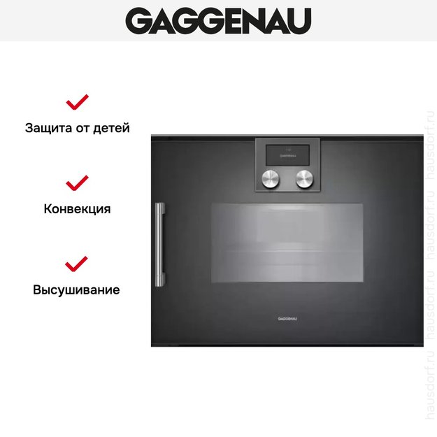 Духовой шкаф - пароварка Gaggenau BSP 250-101 в Тюмени (preview 7)