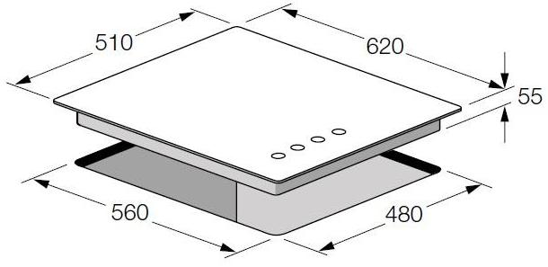 Варочная панель Fulgor Milano FCH 604 G BK в Тюмени (preview 4)
