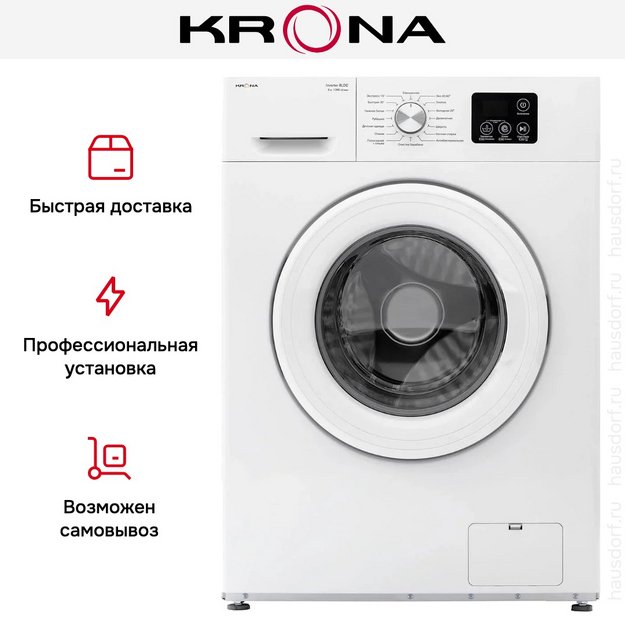 Стиральная машина KRONA ITTER WHITE 1000 6K WM в Тюмени (preview 17)