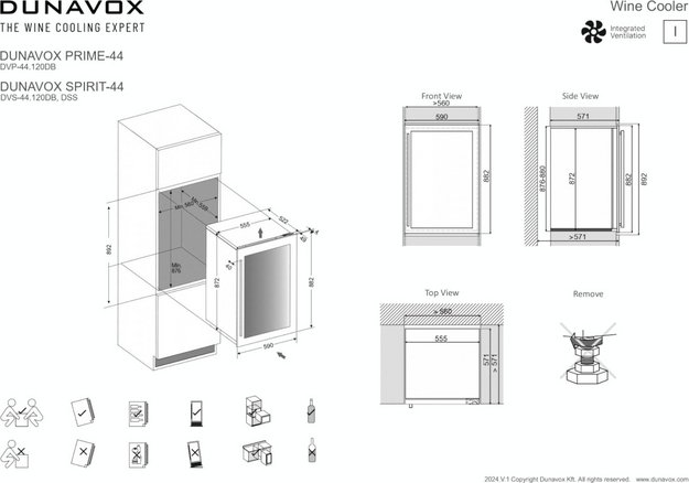Встраиваемый винный шкаф Dunavox DVS-44.120DMB в Тюмени (фото 11) Встраиваемый винный шкаф Dunavox DVS-44.120DMB в Тюмени (preview 11)
