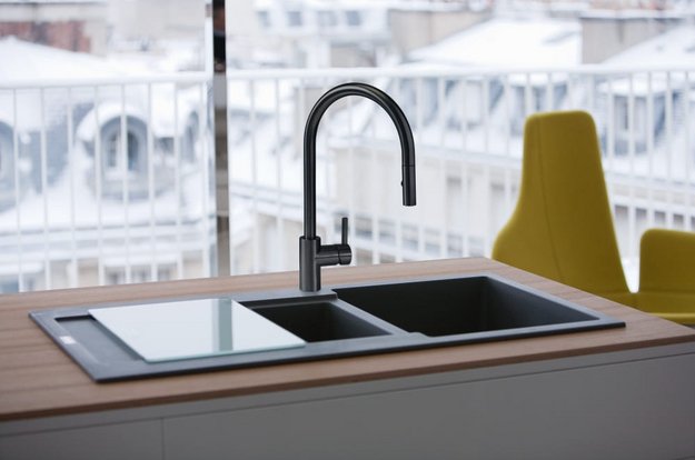 Смеситель Franke Eos Neo Pull Down черный матовый в Тюмени (preview 2)