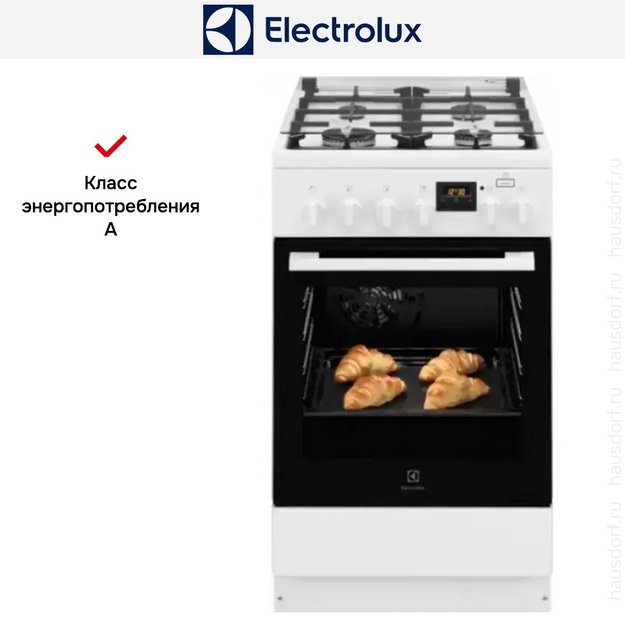 Комбинированная плита Electrolux RKK560200W в Тюмени (preview 7)