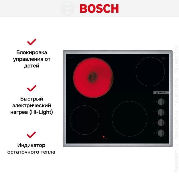 Электрическая варочная панель Bosch PKE645CA2E в Тюмени (preview 6)