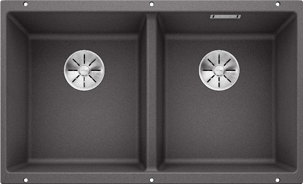 Мойка BLANCO SUBLINE 350/350-U Silgranit темная скала в Тюмени (preview 1)