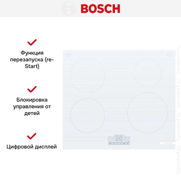 Индукционная варочная панель Bosch PUE612BB1E в Тюмени (preview 5)