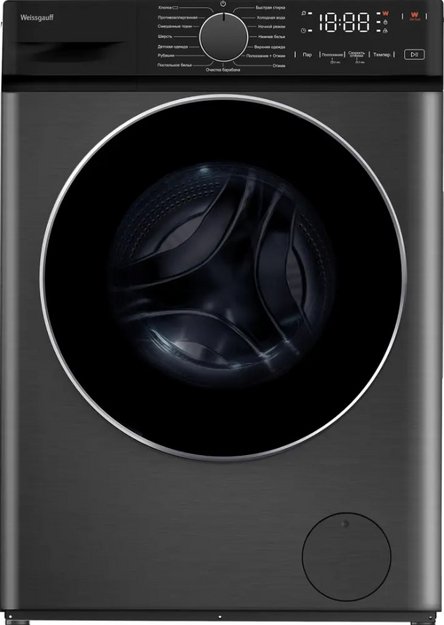 Стиральная машина Weissgauff WM 4627 Touch Inverter Steam Grey в Тюмени (preview 1)