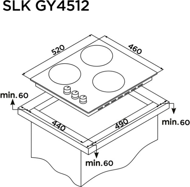 Газовая варочная панель Schaub Lorenz SLK GY4512 в Тюмени (preview 10)