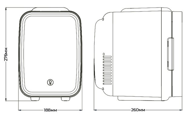 Холодильник для косметики и напитков Meyvel MB-04HC2W в Тюмени (preview 7)