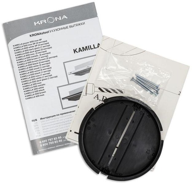 Вытяжка Krona KAMILLA 600 white (1 мотор) в Тюмени (preview 13)