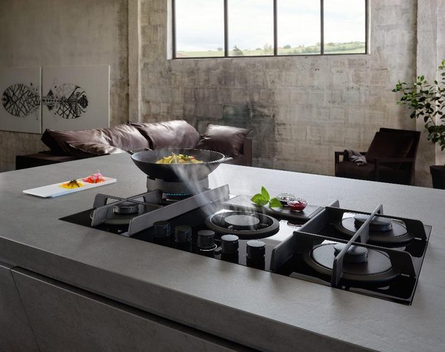 Варочная панель с вытяжкой Elica NIKOLATESLA FLAME EVO BL/A/88 в Тюмени (preview 2)