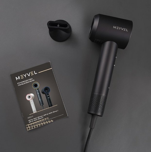Настенный фен Meyvel MF12-1600 Черный (Black) в Тюмени (preview 8)