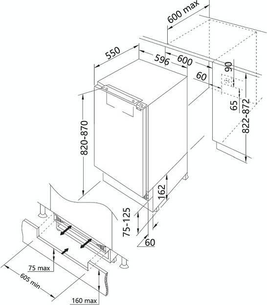 Встраиваемый холодильник Korting KSI 8159 в Тюмени (preview 5)