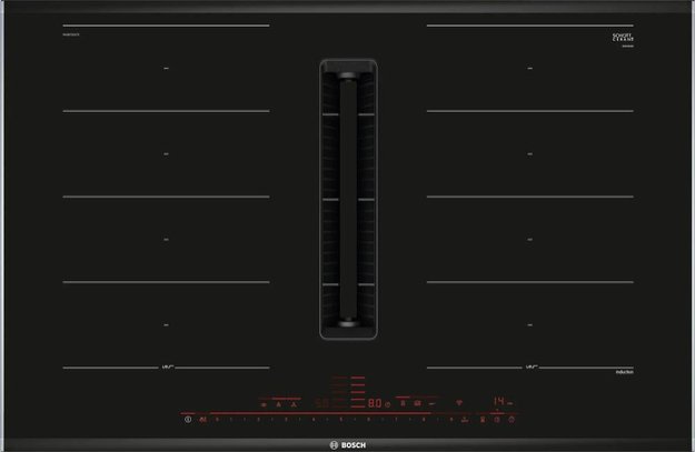 Индукционная варочная панель с вытяжкой Bosch PXX875D57E в Тюмени (preview 1)