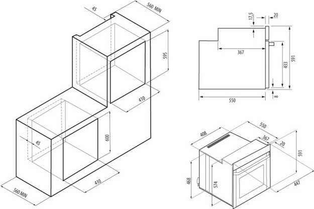 Духовой шкаф KRONA LAZIO 45 BL в Тюмени (preview 10)