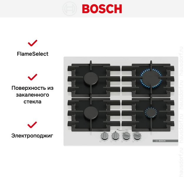 Газовая варочная панель Bosch PPP6A2I40R в Тюмени (preview 6)