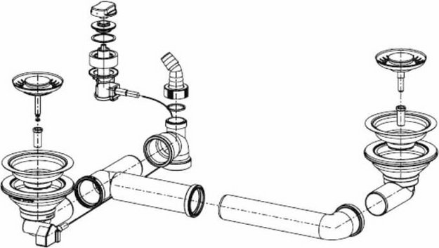 Набор стоп-вентиль 3.5" + комплект для монтажа Franke 112.0006.274 в Тюмени (preview 3)