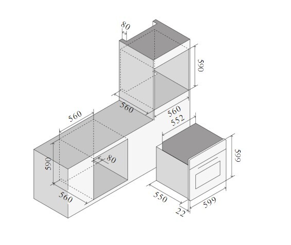 Духовой шкаф ILVE OV60-SNT3/MGB в Тюмени (preview 2)