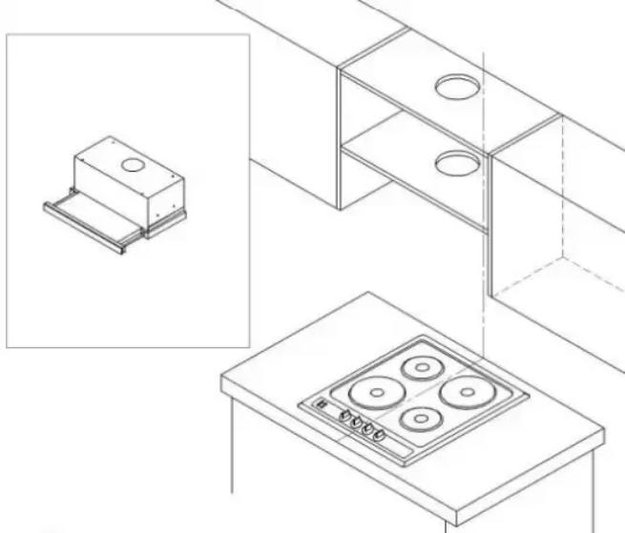 Встраиваемая кухонная вытяжка MAUNFELD VS Light Glass 60 белое стекло в Тюмени (preview 9)