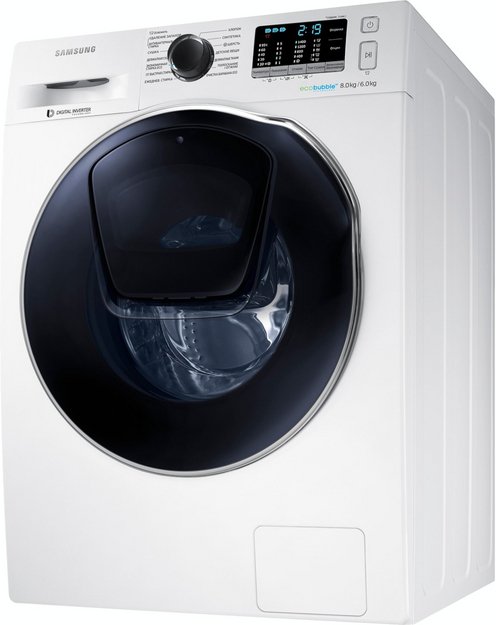 Стирально-сушильная машина Samsung WD 80K5410 OW в Тюмени (preview 3)