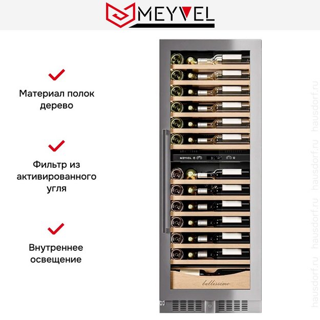 Винный шкаф Meyvel MV95-KST2 Узкий (Slim) в Тюмени (preview 9)