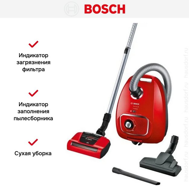 Пылесос Bosch BGBS4PET1 в Тюмени (preview 4)