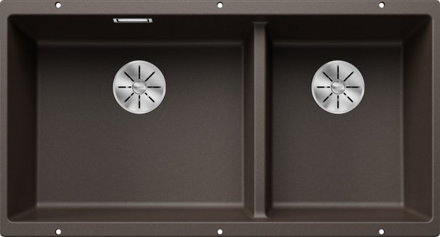 Мойка BLANCO SUBLINE 480/320-U Silgranit кофе в Тюмени (preview 1)