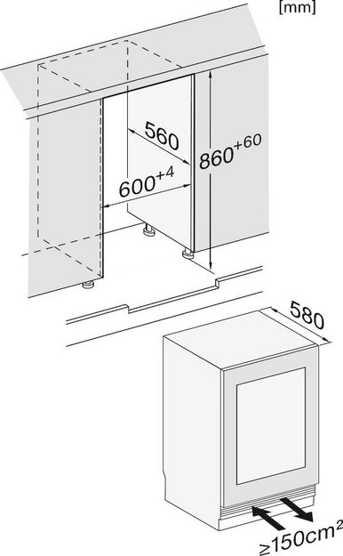 Встраиваемый винный шкаф Miele KWTUS 7196 E в Тюмени (preview 5)