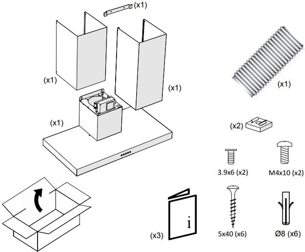 Вытяжка Pando P-823/90 IX V.850 SEC в Тюмени (preview 3)