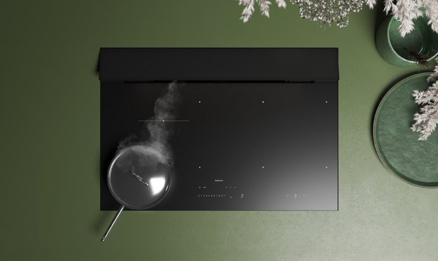 Варочная панель с вытяжкой Falmec BRERA 75 VETRO NERO в Тюмени (preview 3)