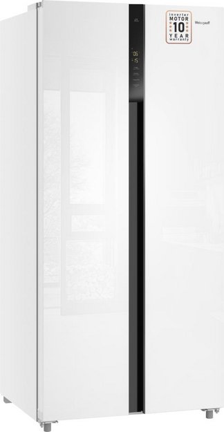 Отдельностоящий холодильник с инвертором Weissgauff WSBS 500 Inverter NoFrost White Glass в Тюмени (preview 5)