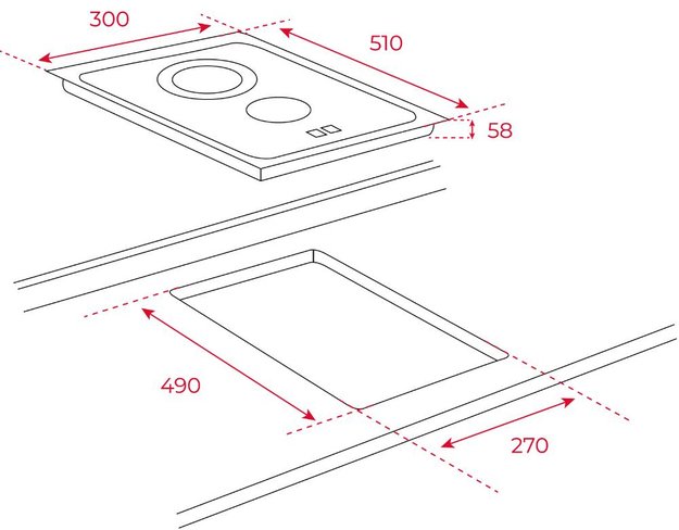 Стеклокерамическая варочная панель Teka TBC 32010 TTC BLACK в Тюмени (preview 2)