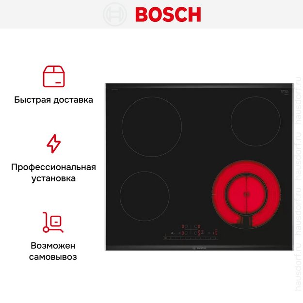 Электрическая варочная панель Bosch PKF675FP2E в Тюмени (preview 9)