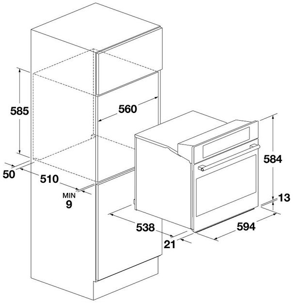Духовой шкаф Fulgor Milano FCO 6215 TEM WH в Тюмени (preview 7)
