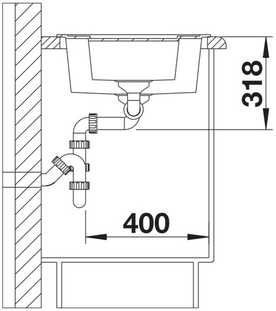 Мойка BLANCO METRA 6 Silgranit черный в Тюмени (preview 6)