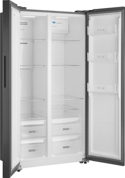 Отдельностоящий холодильник с инвертором Weissgauff WSBS 600 NoFrost Inverter Dark Grey в Тюмени (preview 5)