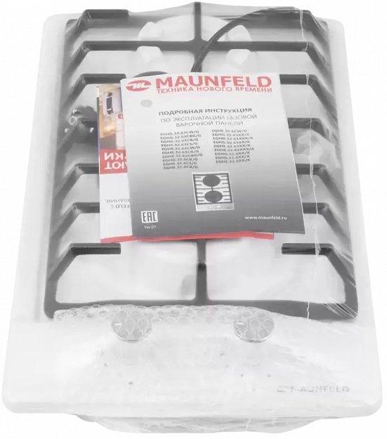 Газовая варочная панель MAUNFELD EGHE.32.6CW/G в Тюмени (preview 20)