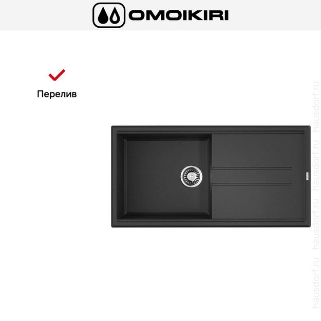 Мойка Omoikiri TEDORI 100 BL в Тюмени (preview 7)